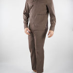 Pantalone Chino Tortora in fresco di lana 4032P1658260000 29 MANUEL RITZ 