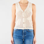 Gilet Crema in cotone MLLASTICE 1 MARELLA 