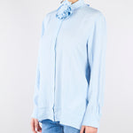 Camicia Azzurro in misto seta con fusciacca a fiore MLLCALCA 3 MARELLA 