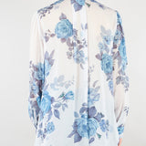 Camicia Azzurro in georgette con rouche MLLCANAPA 3 MARELLA 
