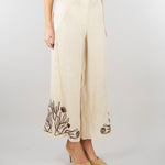 Pantalone Panna in lino con ricami MLLDOLCE 3 MARELLA 