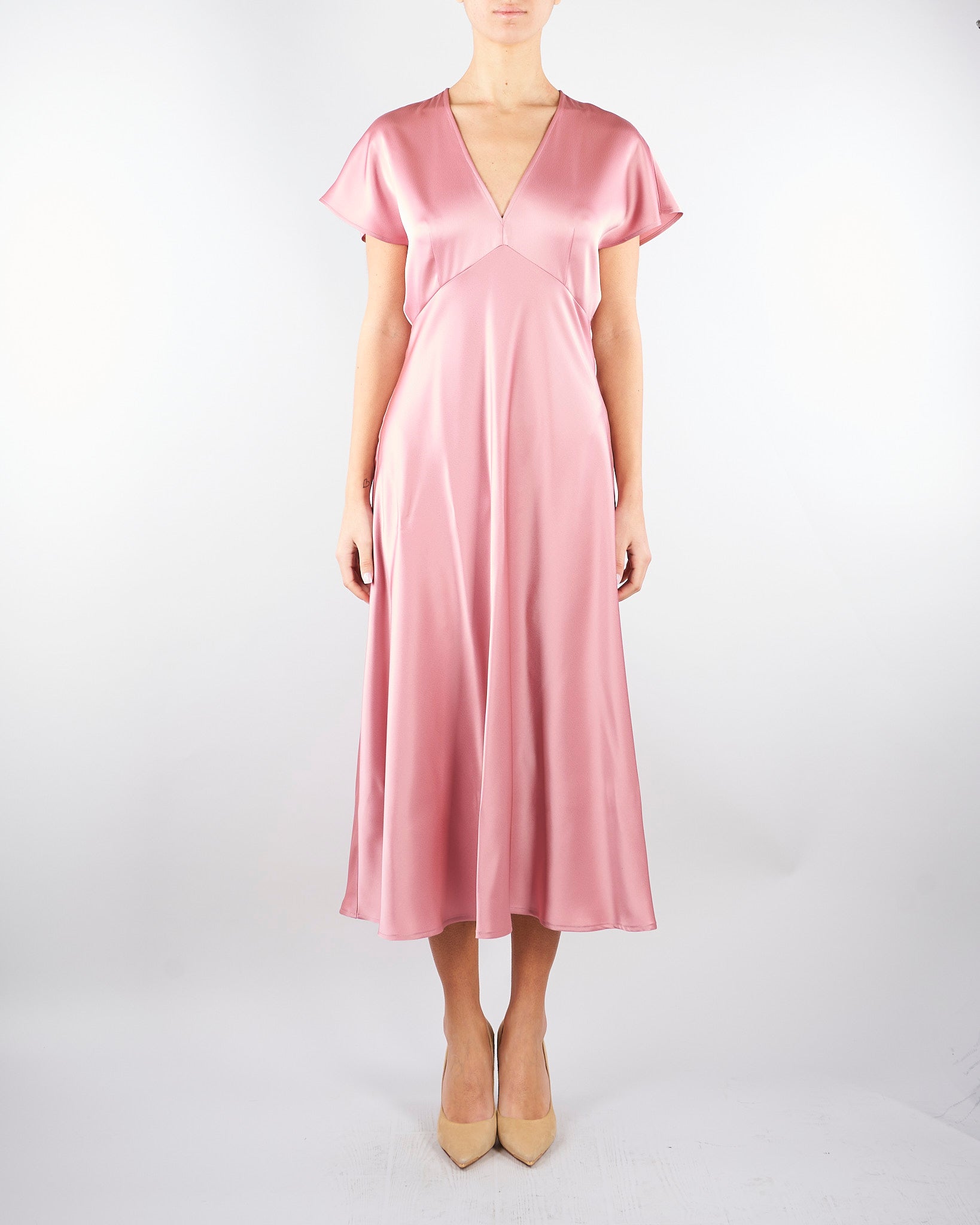 Abito Rosa in satin MLLFALANGE 2 MARELLA 