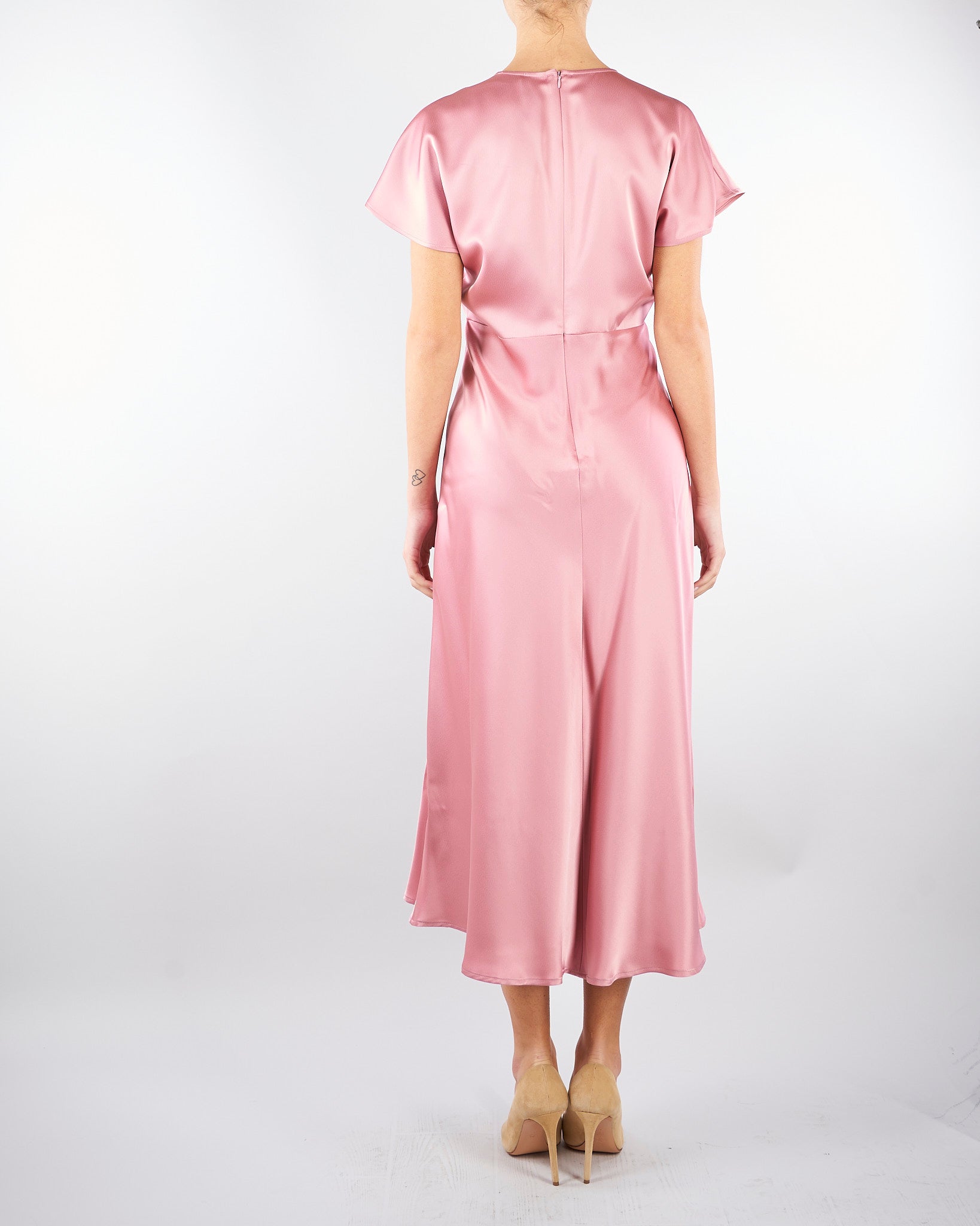 Abito Rosa in satin MLLFALANGE 2 MARELLA 