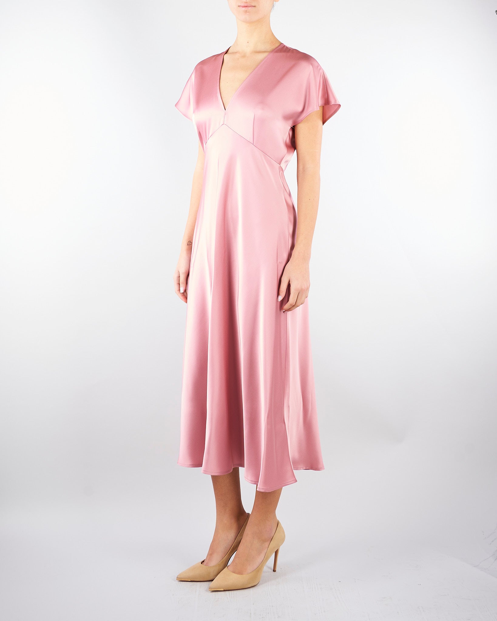 Abito Rosa in satin MLLFALANGE 2 MARELLA 
