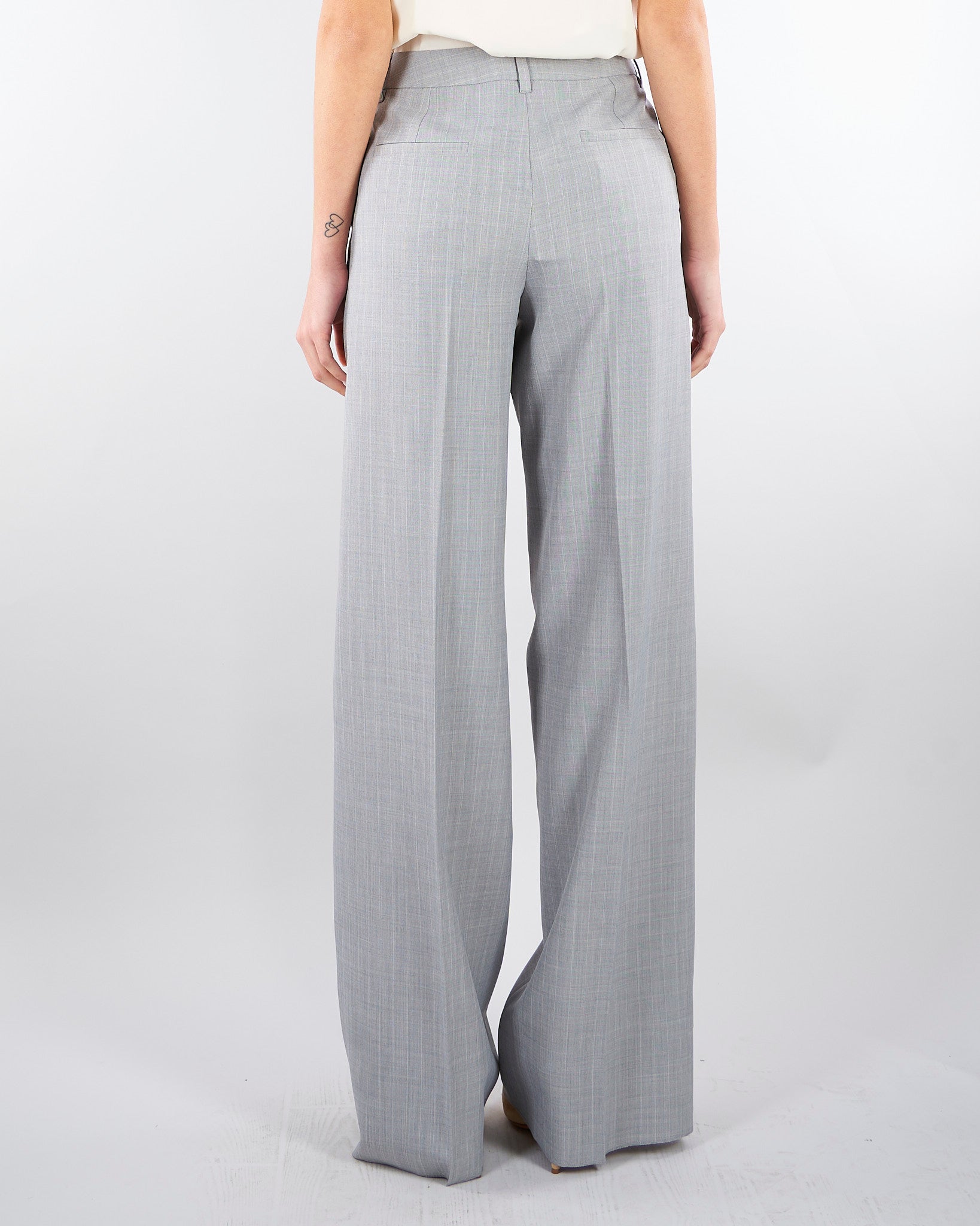 Pantalone Grigio dritto in tela stretch malfilé MLLGIUNCHI 1 MARELLA 