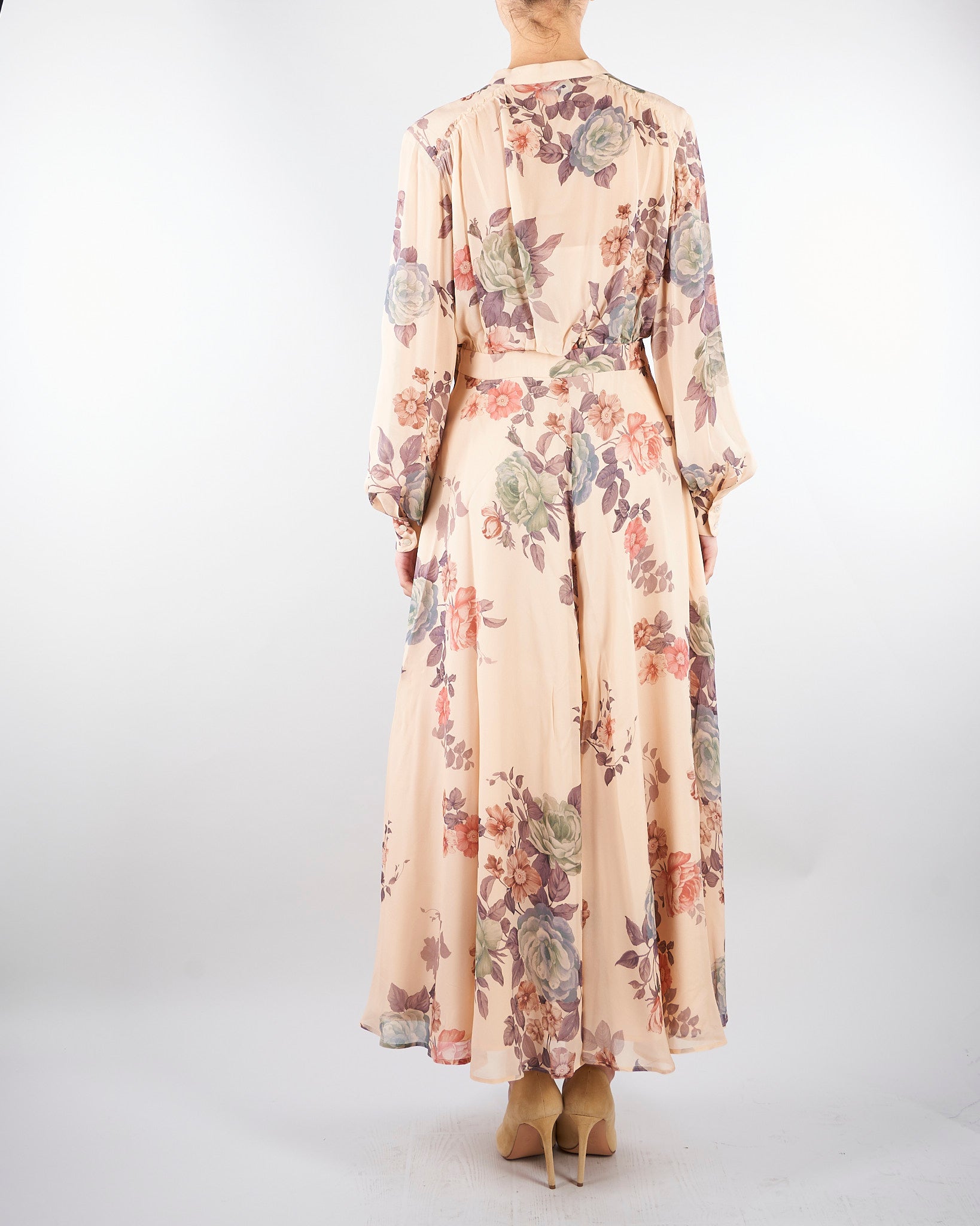 Chemisier lungo Rosa in georgette stampa floreale MLLMASTRO 1 MARELLA 