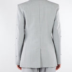 Blazer Grigio in tela stretch con cristalli MLLPASSO 1 MARELLA 