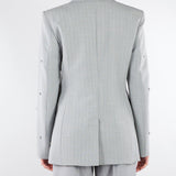 Blazer Grigio in tela stretch con cristalli MLLPASSO 1 MARELLA 