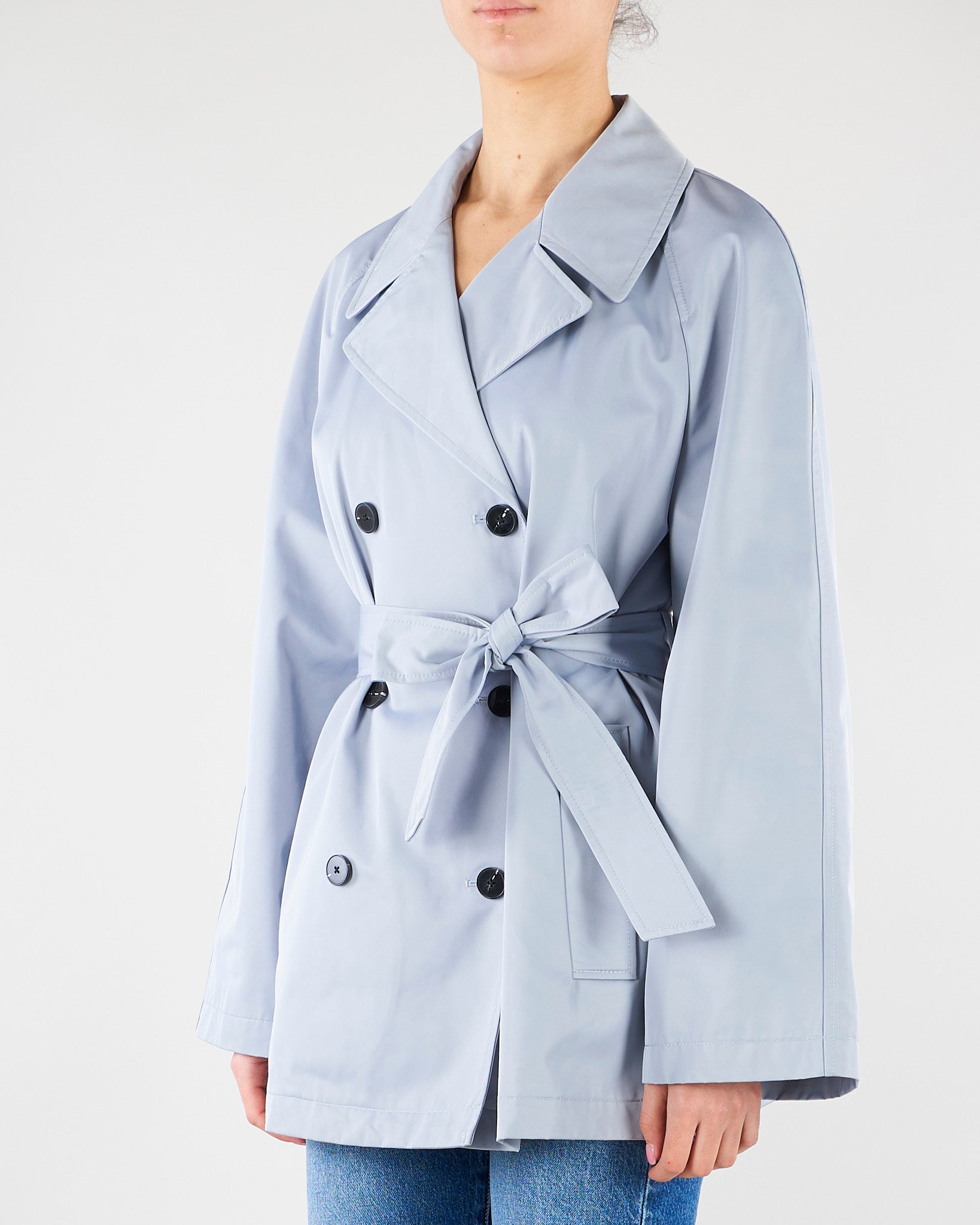 Trench Azzurro in cotone tecnico MLLUMIDO 2 MARELLA 
