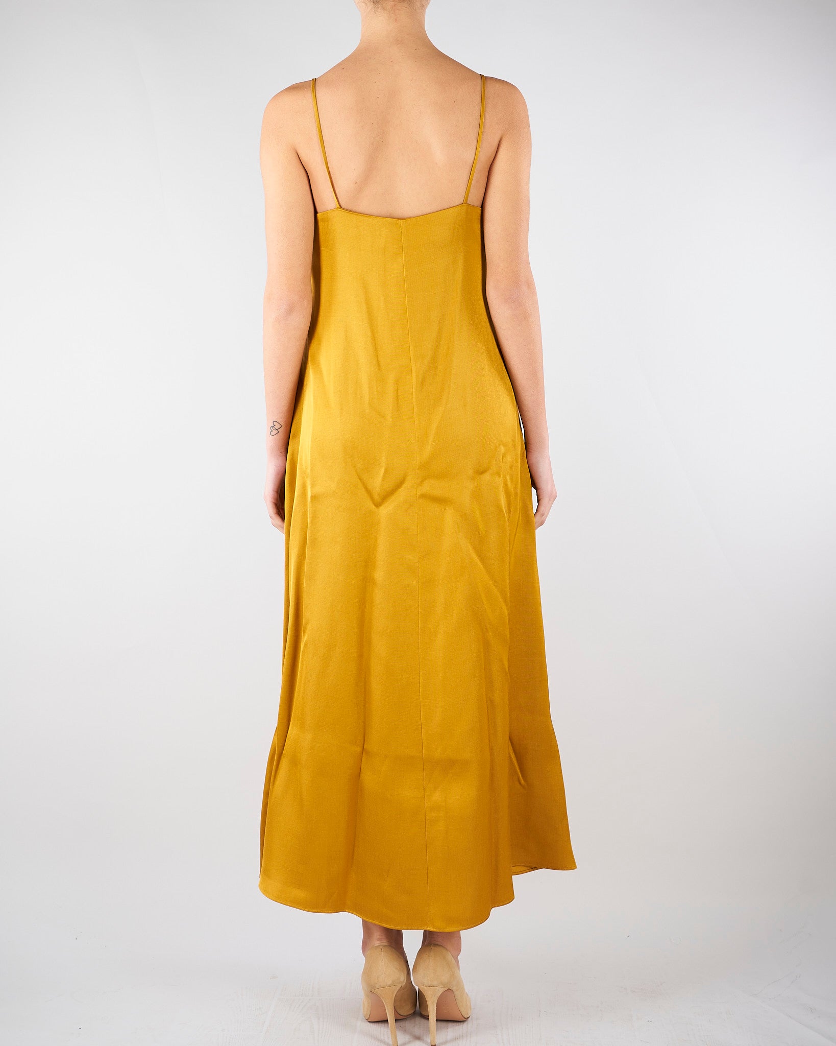 Sip dress Senape in gabardina di misto lino MLLVOLIERA 2 MARELLA 