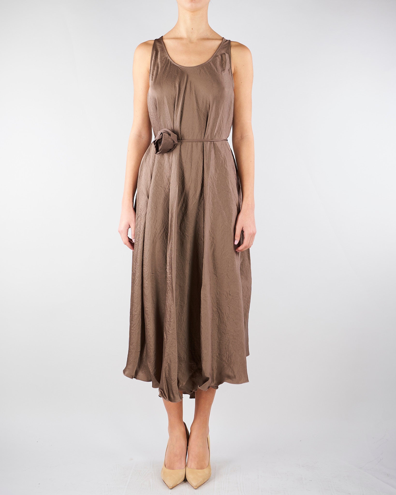 Abito Marrone in twill crinckle MLMALCOOL 1 MARELLA 