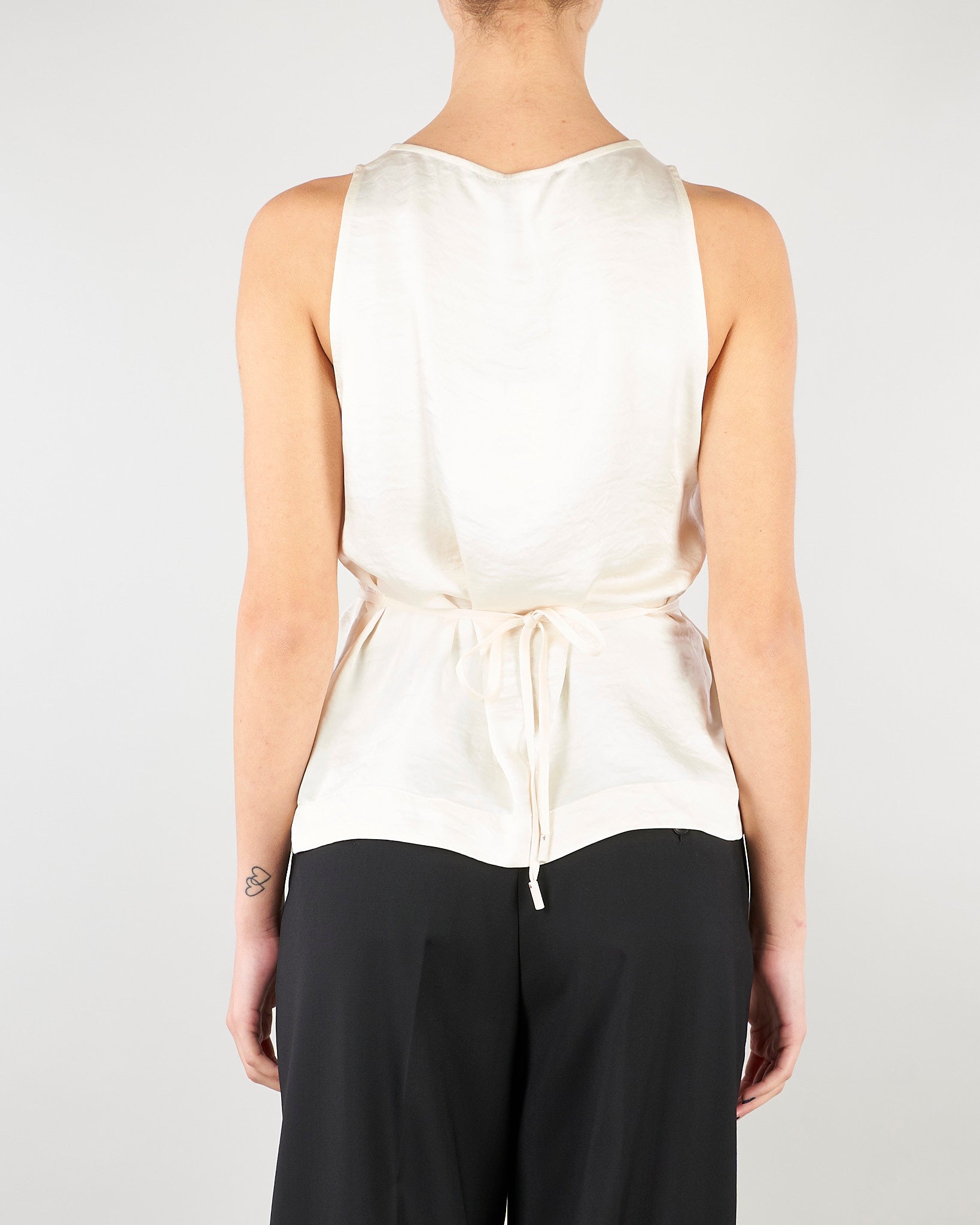 Top Crema con fiore abbinato MLMAPOGEO 4 MARELLA 
