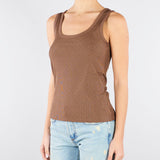 Top Nocciola in jersey lucido con strass all over MLMORATABLING 1 MARELLA 