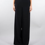 Pantaloen Nero ampio in envers satin MLTCAMPO 2 MARELLA 
