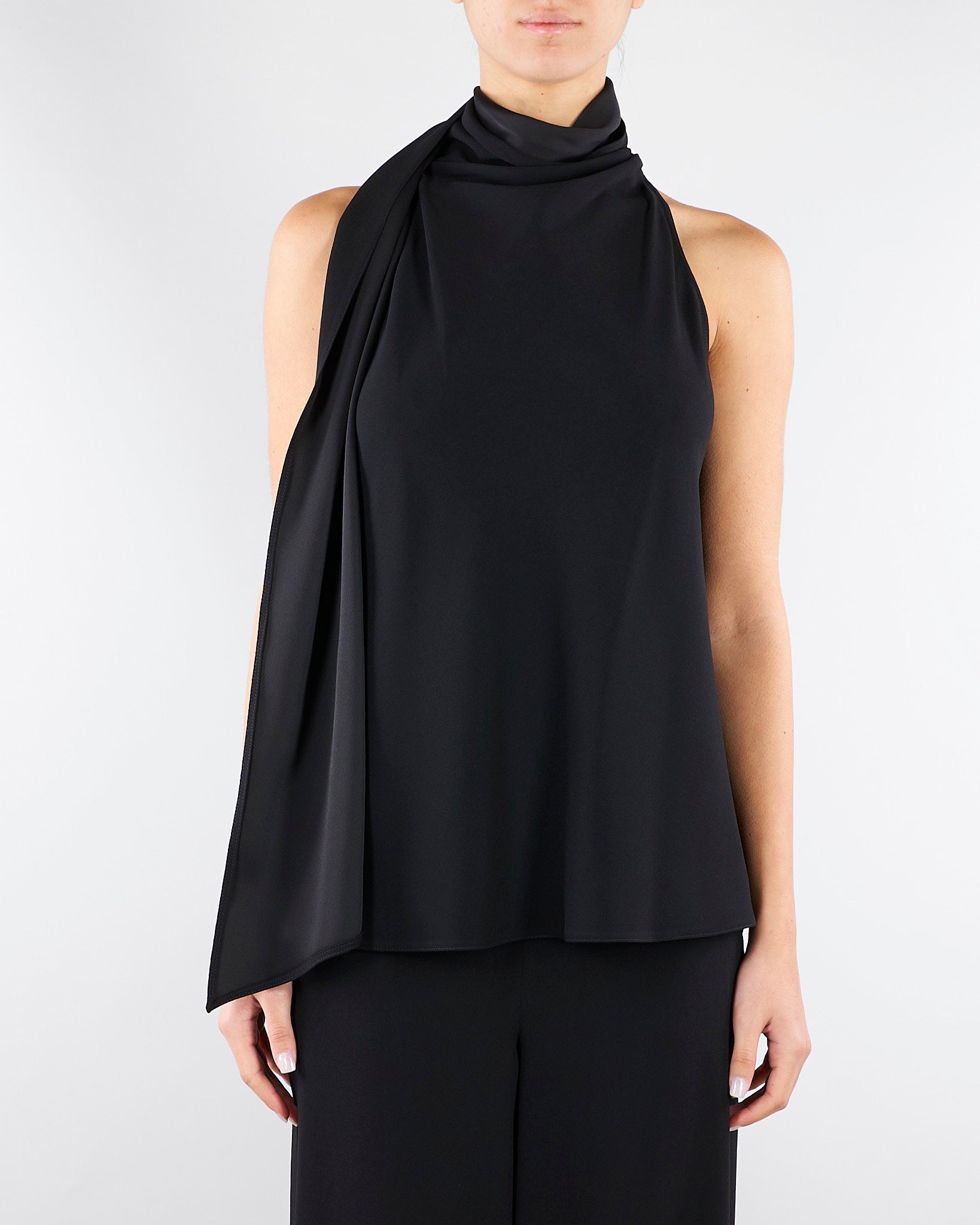 Top all'americana Nero in envers satin MLTDALMATA 2 MARELLA 
