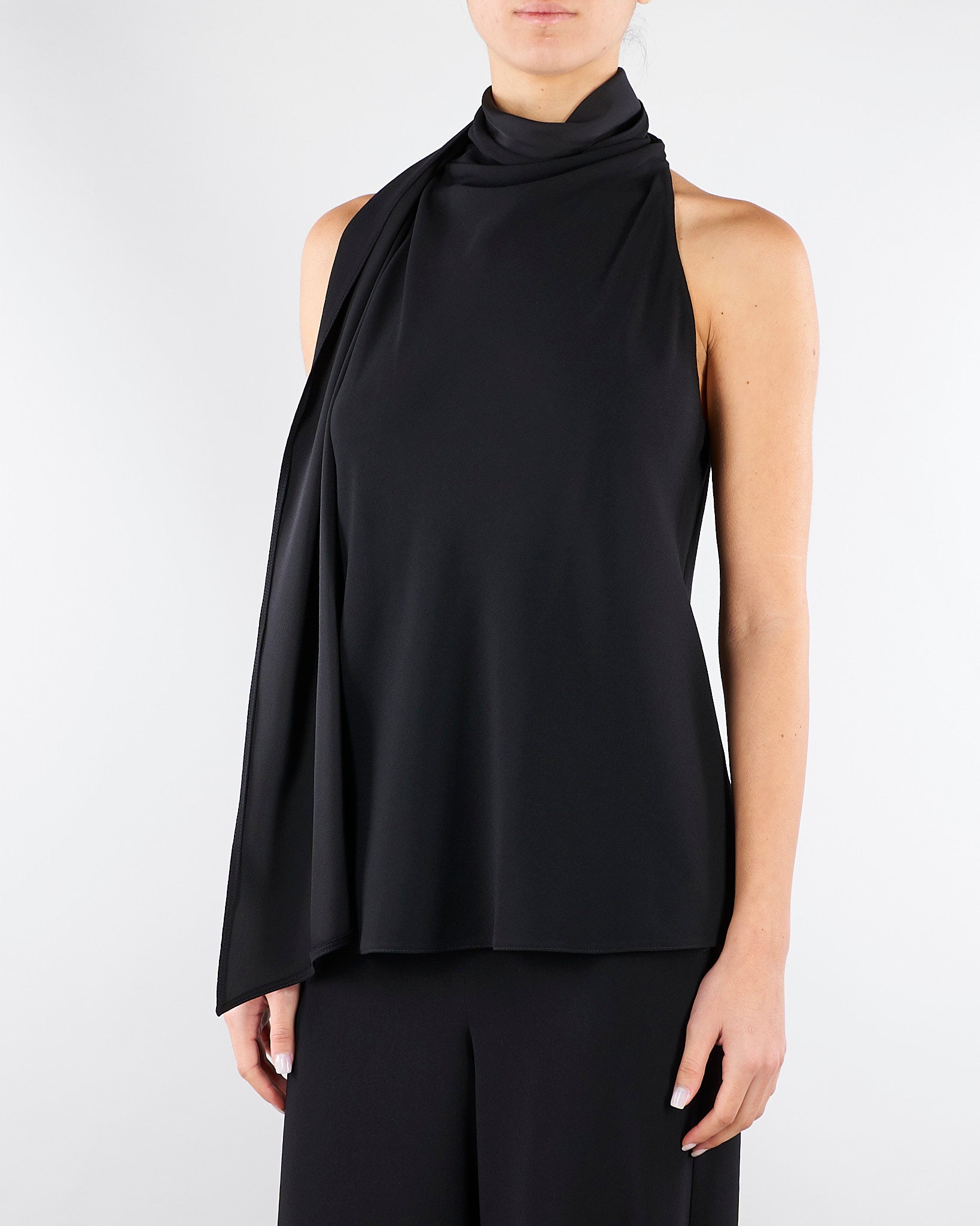 Top all'americana Nero in envers satin MLTDALMATA 2 MARELLA 
