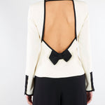Blusa Bianco-Nero in envers satin MLTSCACCO 2 MARELLA 