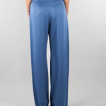 Pantalone Avio in satin leggero MSEDIVO 8 MAX MARA STUDIO 