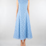 Abito Celeste in tessuto jacquard floreale MSEGAMBERO 2 MAX MARA STUDIO 