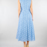Abito Celeste in tessuto jacquard floreale MSEGAMBERO 2 MAX MARA STUDIO 