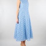 Abito Celeste in tessuto jacquard floreale MSEGAMBERO 2 MAX MARA STUDIO 