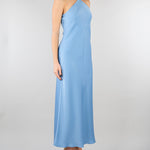 Abito Celeste in satin leggero MSEGHIOTTO 7 MAX MARA STUDIO 