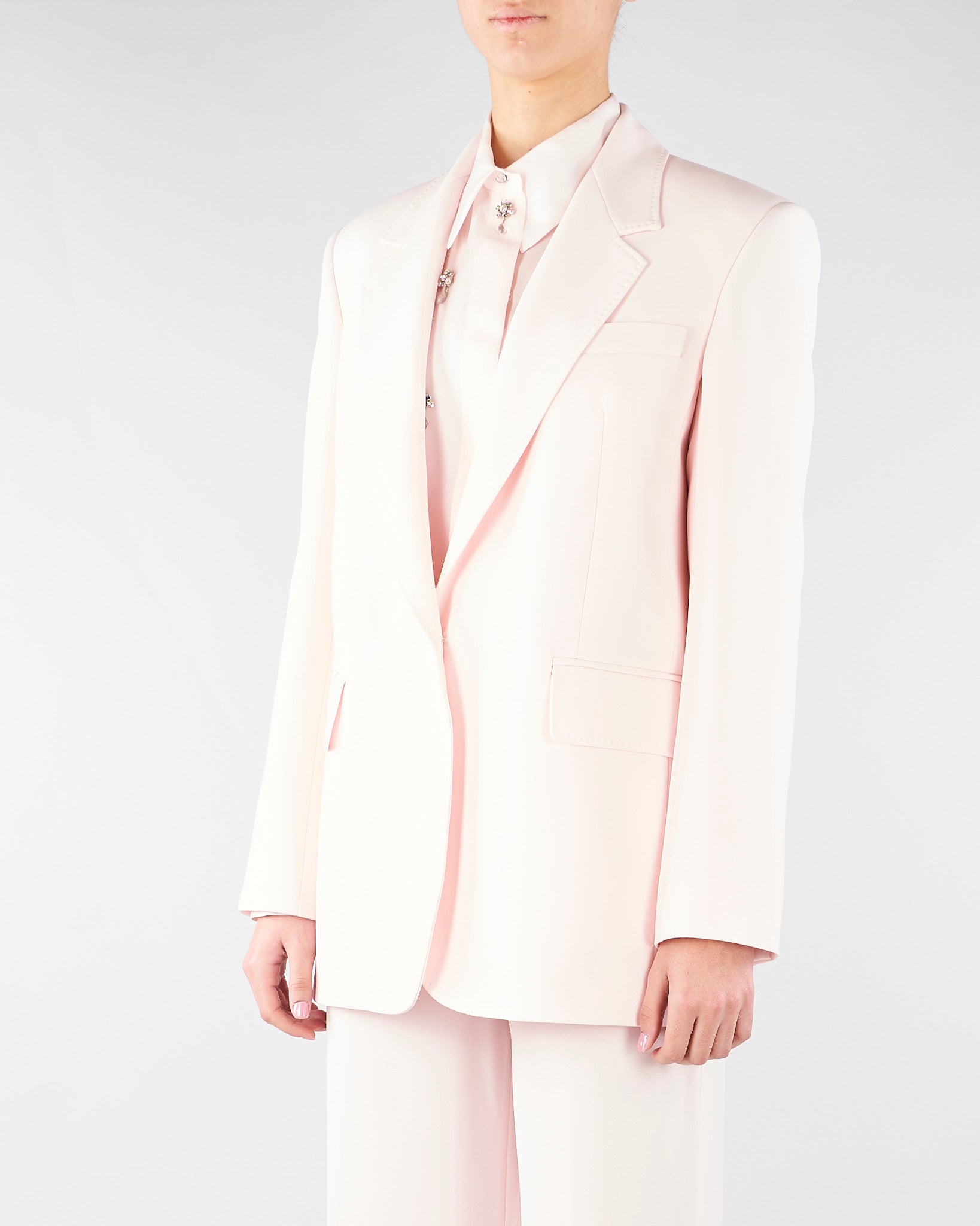 Blazer Rosa monopetto in cady MSTBOSCO 52 MAX MARA STUDIO 