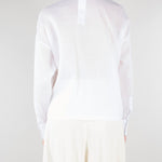 Camicia Bianco boxy in tela ramié con ricamo MSTCALI 31 MAX MARA STUDIO 