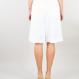 Bermuda Bianco lungo in tela di lino MSTCARAVAN 2 MAX MARA STUDIO 