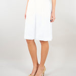 Bermuda Bianco lungo in tela di lino MSTCARAVAN 2 MAX MARA STUDIO 