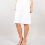 Bermuda Bianco lungo in tela di lino MSTCARAVAN 2 MAX MARA STUDIO 