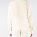 Blusa Burro in seta con cravattino MSTCOLONO 48 MAX MARA STUDIO 