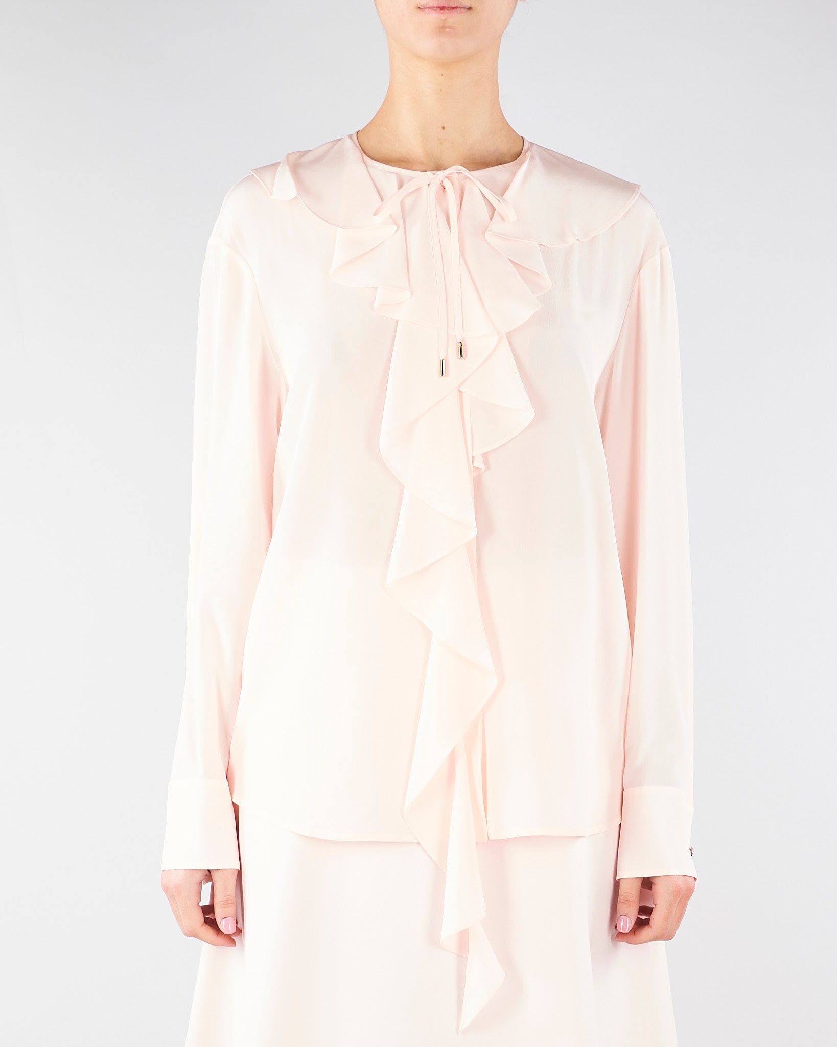Blusa Cipria in seta con volant MSTEPICA 43 MAX MARA STUDIO 