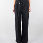 Pantalone Nero in tela di lino MSTMATERIA 35 MAX MARA STUDIO 