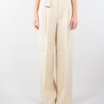 Pantalone Burro in tela di lino MSTMATERIA 7 MAX MARA STUDIO 