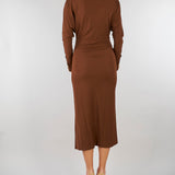 Abito Tabacco in jersey MSTSALVO 2 MAX MARA STUDIO 