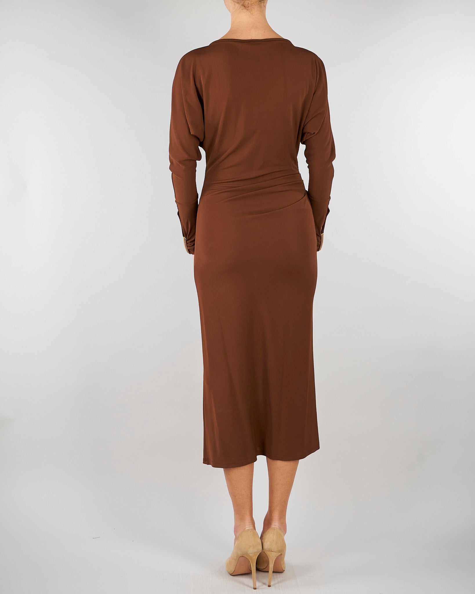 Abito Tabacco in jersey MSTSALVO 2 MAX MARA STUDIO 