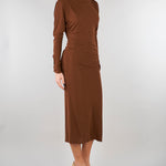 Abito Tabacco in jersey MSTSALVO 2 MAX MARA STUDIO 
