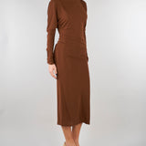 Abito Tabacco in jersey MSTSALVO 2 MAX MARA STUDIO 