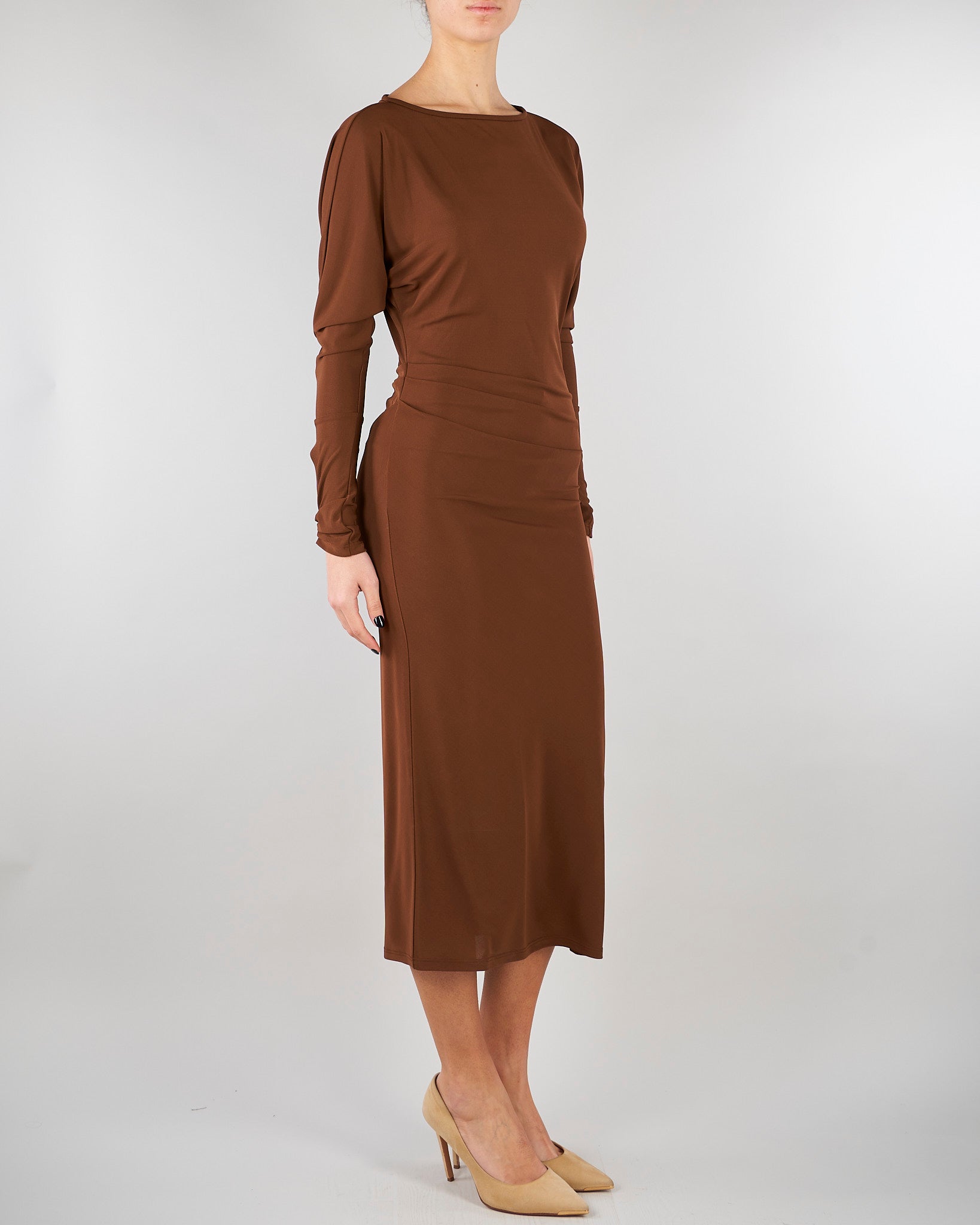 Abito Tabacco in jersey MSTSALVO 2 MAX MARA STUDIO 