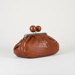 Borsa Pasticcino Bag Cuoio medium in pelle con stampa cocco WKAALISSO 1 MAX MARA WEEKEND 
