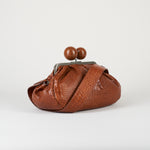 Borsa Pasticcino Bag Cuoio medium in pelle con stampa cocco WKAALISSO 1 MAX MARA WEEKEND 