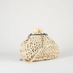 Borsa Pasticcino Bag Panna medium in nappa tricot WKALIBERO 1 MAX MARA WEEKEND 