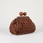 Borsa Pasticcino Bag Cuoio medium in nappa tricot WKALIBERO 3 MAX MARA WEEKEND 