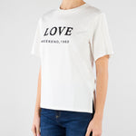 T-shirt Bianco in jersey con stampa e ricamo WKDAGILE 1 MAX MARA WEEKEND 