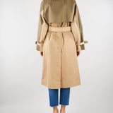 Trench beige reversibile in gabardina antigoccia WKDCANASTA 24 MAX MARA WEEKEND 
