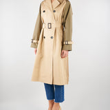 Trench beige reversibile in gabardina antigoccia WKDCANASTA 24 MAX MARA WEEKEND 