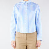 Camicia Azzurro in oxford di cotone a righe WKDCARTONE 1 MAX MARA WEEKEND 