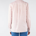 Camicia Rosa a righe in tela di lino WKDGIURATO 5 MAX MARA WEEKEND 