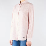 Camicia Rosa a righe in tela di lino WKDGIURATO 5 MAX MARA WEEKEND 